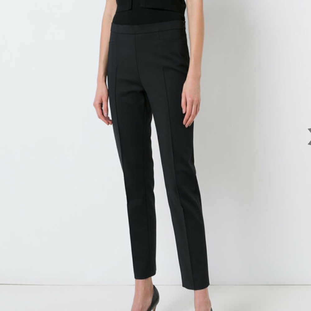 AKRIS PUNTO Franca Navy Blue Techno Skinny Pant